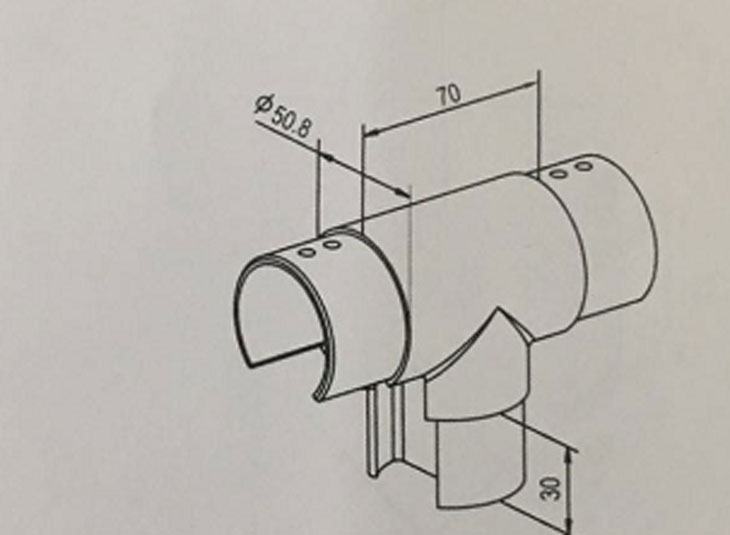 槽型三通結(jié)構(gòu)圖