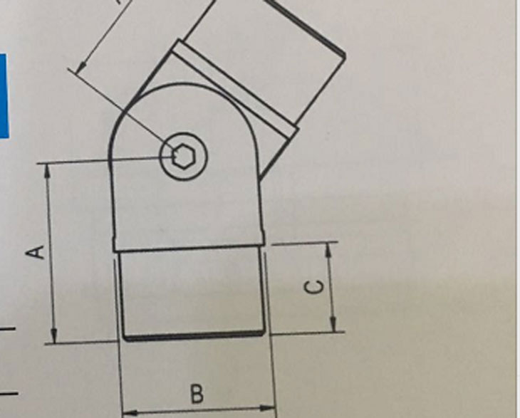 活動連接彎頭 結構圖